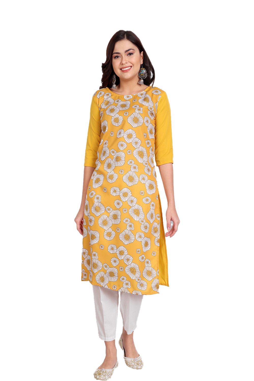 Crape Kurti 2 Daily Wear Wholesale Printed Kurtis
